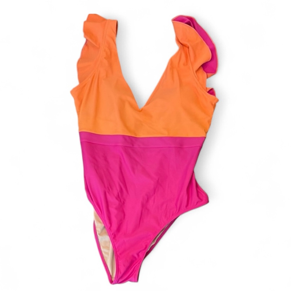 Summersalt Orange and Pink One Piece Swimsuit